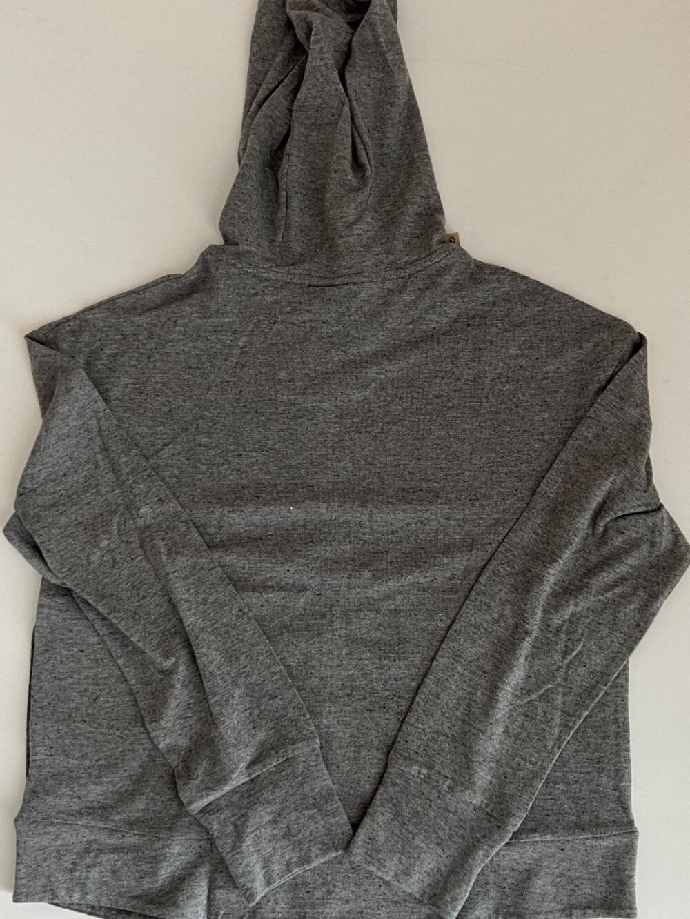 🌟 Nike Big Girls' Sportswear Full-Zip Jersey Hoodie – Gray Heather, NWT - Picture 2 of 5